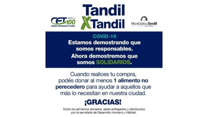 Tandil x Tandil: Responsabilidad y solidaridad, a la par